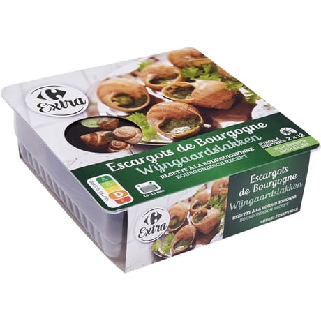 Carrefour extra escargots de bourgogne à la bourguignonne 178g