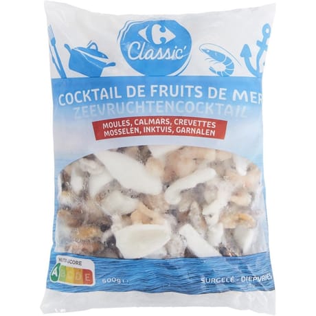 Carrefour classic cocktail de fruits de mer 500g