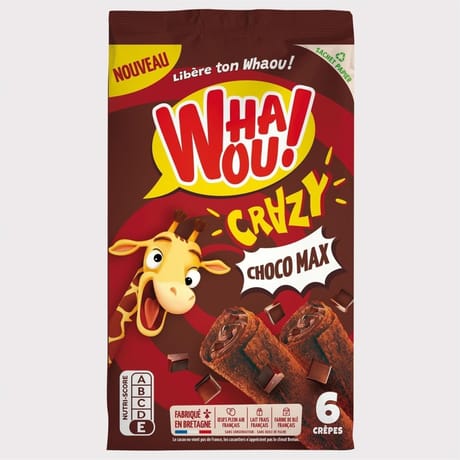 Whaou! crèpes choco max crazy x6 180g