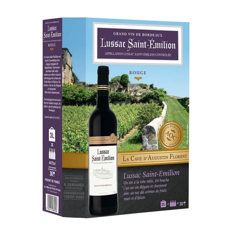 La cave d'augustin lussac saint emilion vin rouge 3L 13.5%vol