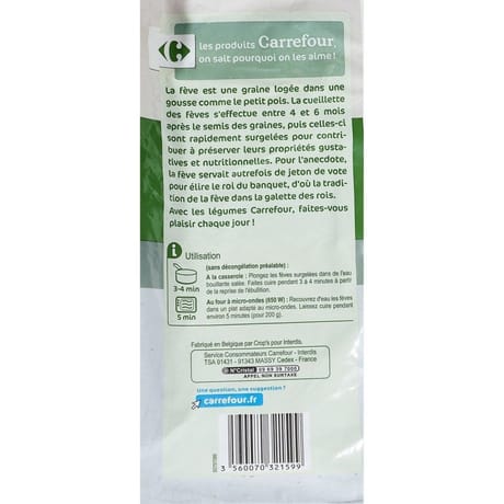 Carrefour classic' fèves 1kg