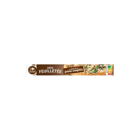 Carrefour classic' pâte feuilletée farine complète 240g
