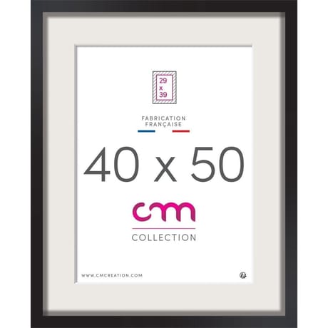 Cadre vitrine 40x50cm lariovita noir