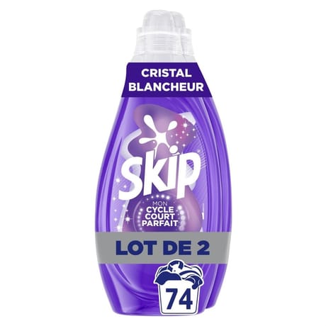 Skip mon cycle court parfait blanc 2 x 37 lavages 2.96l