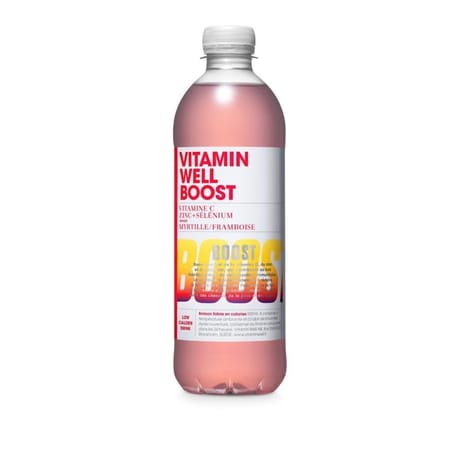Vitamin well boissons saveur myrtille et framboise 500ml