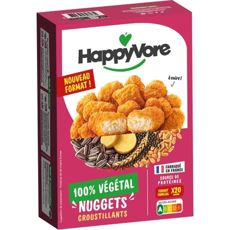 Happyvore nuggets végétaux et gourmands 380g