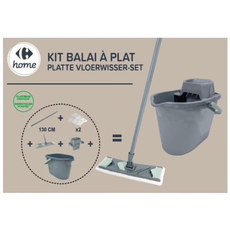 Carrefour home kit balai à plat essorable