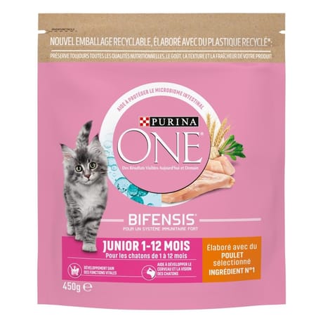 One chat junior croquette poulet 450g