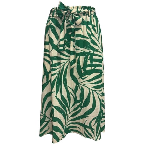 Jupe longue femme FEUILLAGE VERT T48