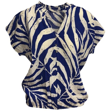 Tee shirt manches courtes femme IMPRIME BLEU 50\52