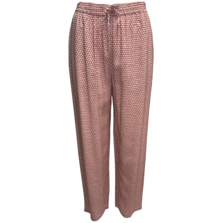 Pantalon fluide ROSE PALE AOP T48