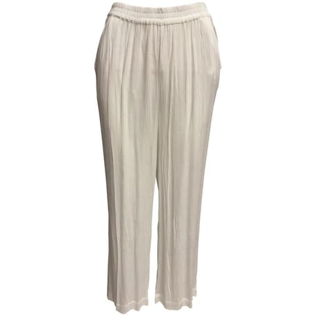 Pantalon fluide femme BLANC T48