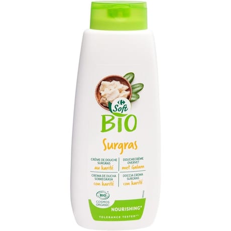 Carrefour soft crème de douche surgras au karité 500ml
