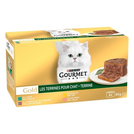 Gourmet gold terrines 4x85g
