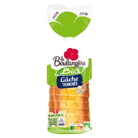 La Boulangère gâche tranchée bio 400g