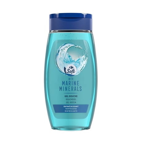 Carrefour soft gel douche aux minéraux marins 250ml