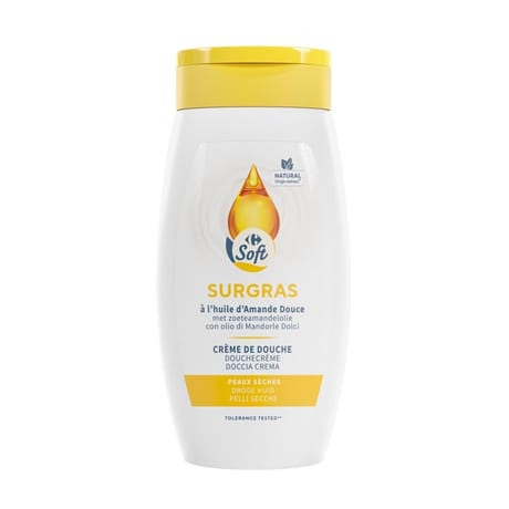 Carrefour soft gel douche surgras 250ml