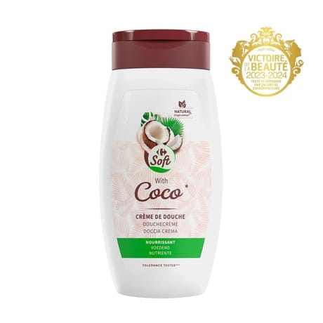 Carrefour Soft gel douche réconfortant coco 250ml