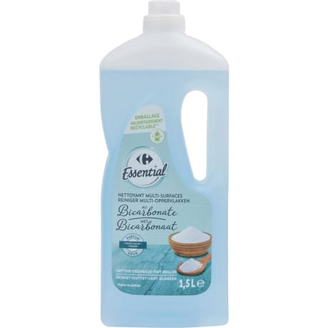 Carrefour essential nettoyant multi-surfaces au bicarbonate 1.5l