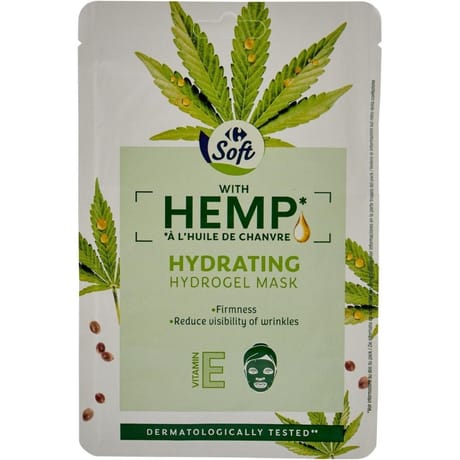 Carrefour soft masque hydratant à l'huile de chanvre x1