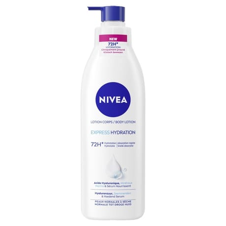 Nivea body lait hydratant express avec pompe 250ml