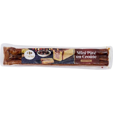 Carrefour extra mini pâté en croûte 450g