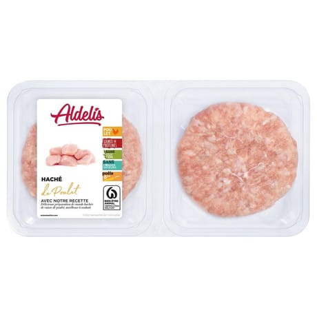 Haché de poulet x2 200g Aldelis