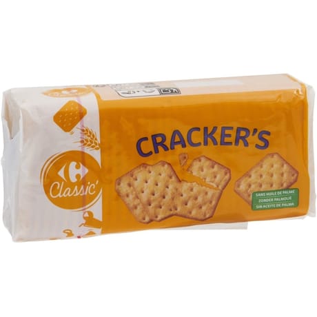 Carrefour classic' biscuits apéritifs cracker's 3x100G