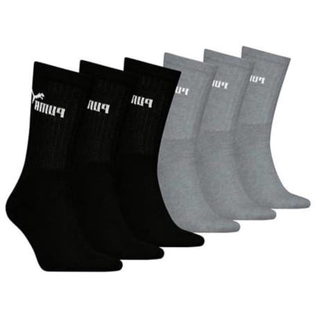 6 paires de mi chaussettes homme PUMA 003 NOIR/GRIS T39/42