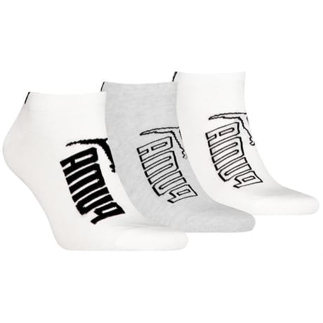 3 paires de socquettes invisibles graphic sneaker homme PUMA 002 BLANC/GRIS T43\46