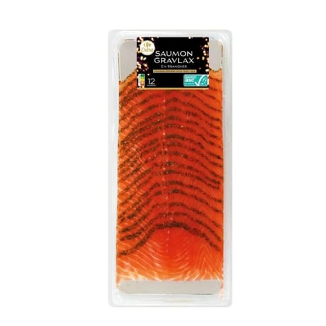 Carrefour Extra saumon gravlax 12tr 400g