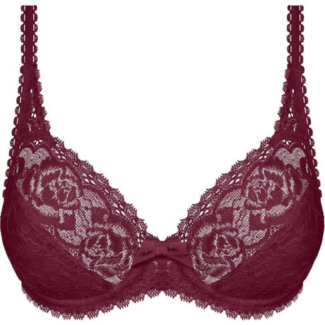 Soutien-gorge armature ligne Flower élégance recyclé Playtex 0FS CERISE NOIRE 100D