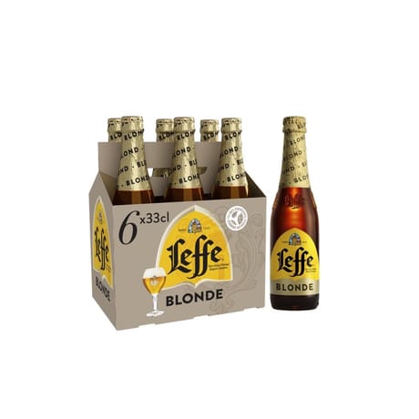Leffe blonde basket pack 6x33cl 6.6%vol