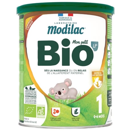 Modilac lait poudre bio 1er âge 800g
