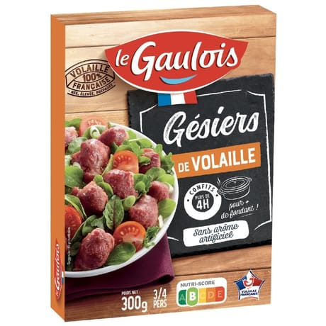 Le Gaulois gésiers de volaille confit 300g