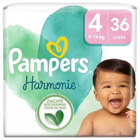 Pampers harmonie couches taille 4 de 9 à 14 kg x 36