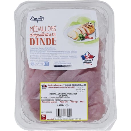 Simpl médaillon d'aiguillette de dinde 400g