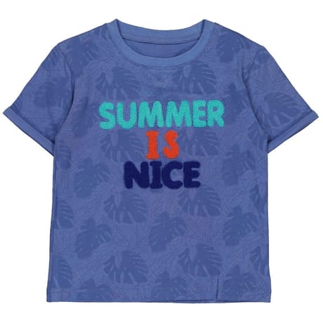 Tee shirt manches courtes garçon BLEU OCEAN 14 ANS