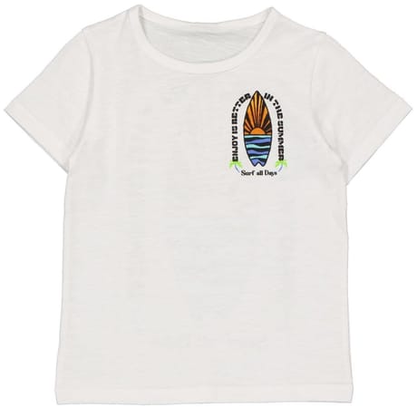 Tee shirt manches courtes garçon WHITE 14 ANS