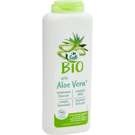Carrefour soft bio shampoing douceur aloe vera 400ml