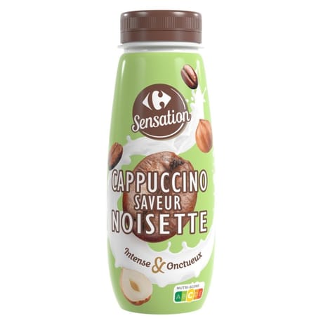 Carrefour sensation boisson cappuccino saveur noisette 250ml