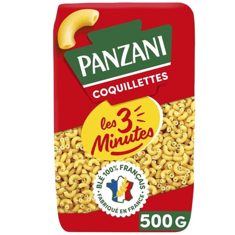 Panzani pâtes cuisson rapide coquillettes 500g