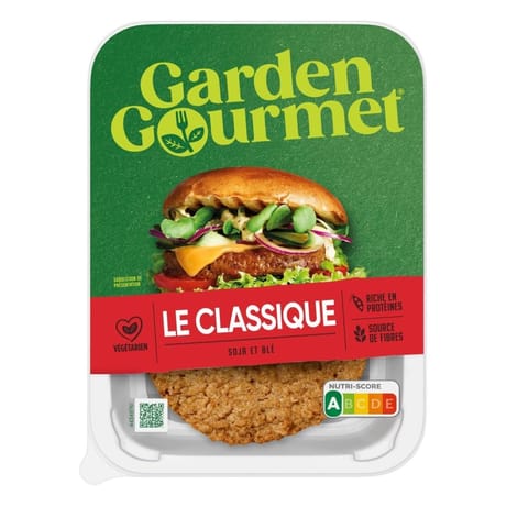 Garden gourmet le classique soja et blé x2 172g
