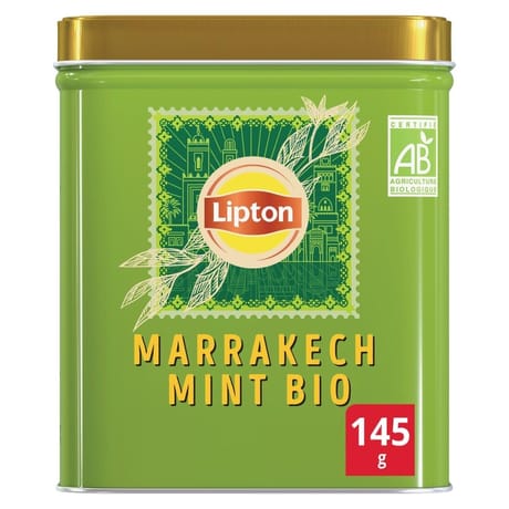 Lipton thé vert bio marrakech 145g