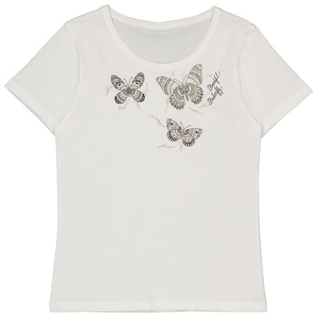 Tee shirt femme manches courtes BLANC T42\44