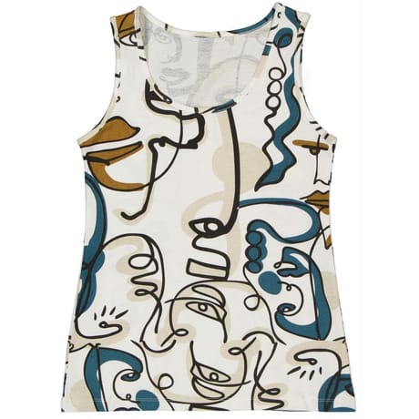 Débardeur femme BLANC FACE T42\44