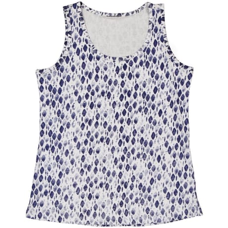 Débardeur femme BLANC AOP BLUE T50\52