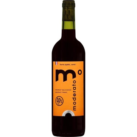 Boisson à Base de Vin Moderato Rouge Sans Alcool 75 cl