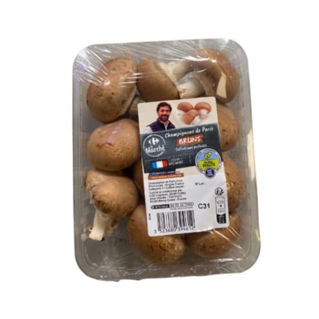 CHAMPIGNON BRUN BARQUETTE 200G FILIERE QUALITE CARREFOUR