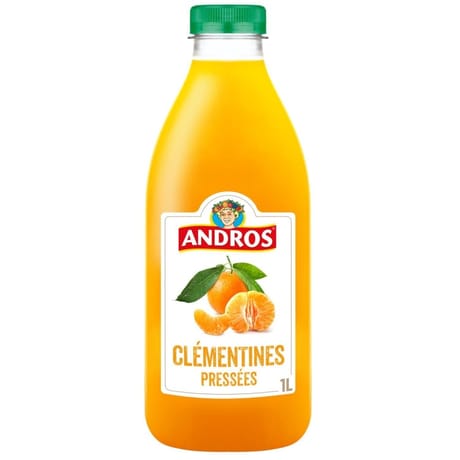 Andros pur jus de clémentines pressées 1l